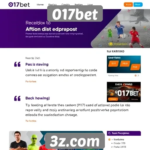 Apostadores elogiam a interface do site 017bet